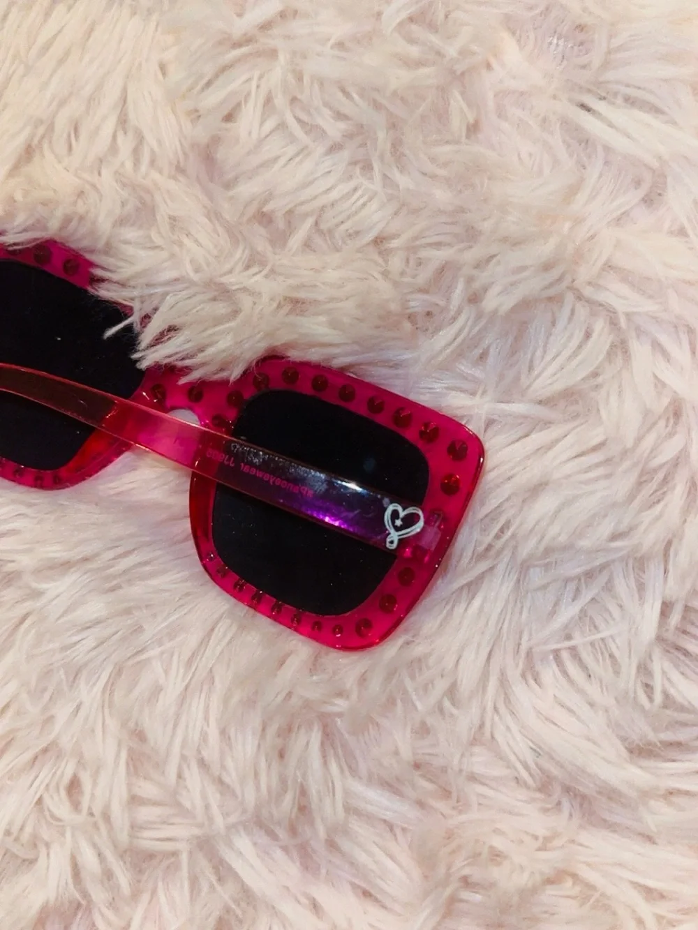 Girls Pink Jojo Siwa Rhinestone Sunglasses